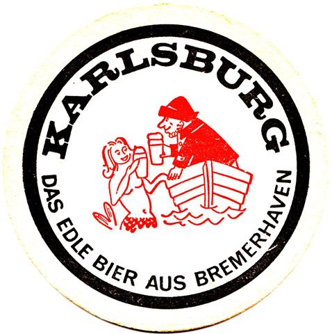 bremerhaven hb-hb karlsburg das edle 3a (rund215-bier aus-blaurot)